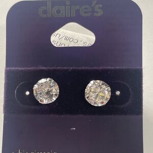 Large 6mm Sterling Silver Studs NWT C Luxe Hypoallergenic